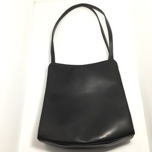 Johnny Farah Shoulder Bag Purse Soft Black Leather